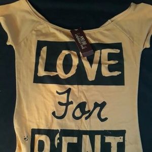 American Rag "love for rent" T-shirt